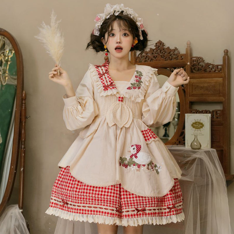 Lolita Strawberry Dress PL53294