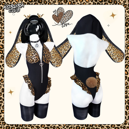 Pre-sale Cosplay Leopard Print Bunny Lingerie KO141