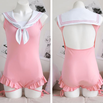 Cat's Paw Sailor Neck Swimsuit PA20073