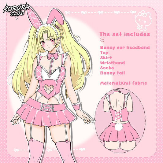 Pre-sale Cosplay Pink Bunny Set KO179