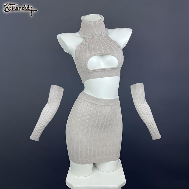 KORURACLUB-Cosplay Hollow Sweater Costume KO56