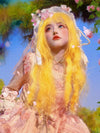 CUTE YELLOW CURLY WIG PL53228
