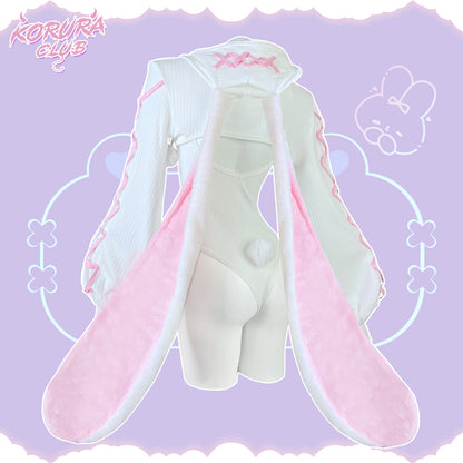 Pre-sale Cosplay Heart-Lock Floppy Bunny Jumpsuit KO102