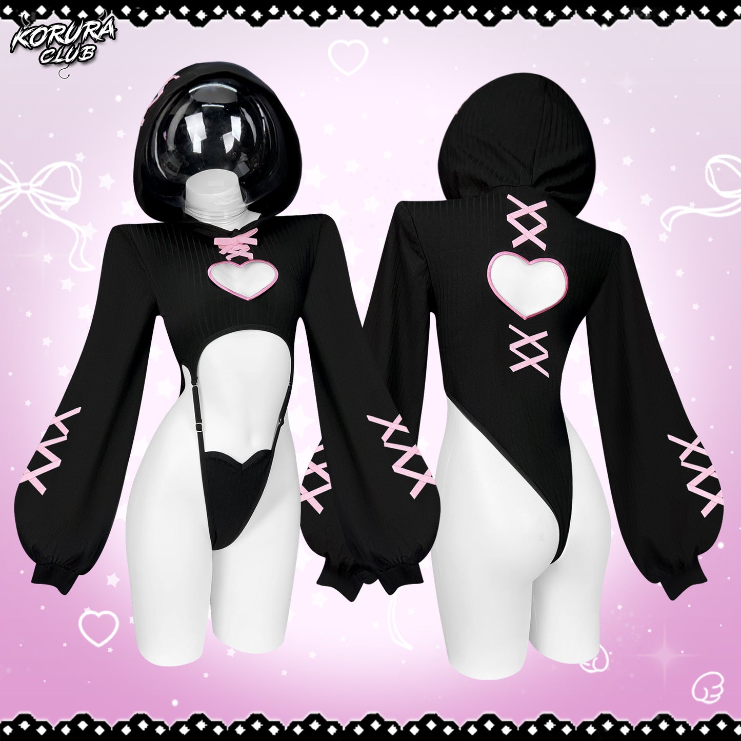 HEART HOLLOW BODYSUIT  SR16