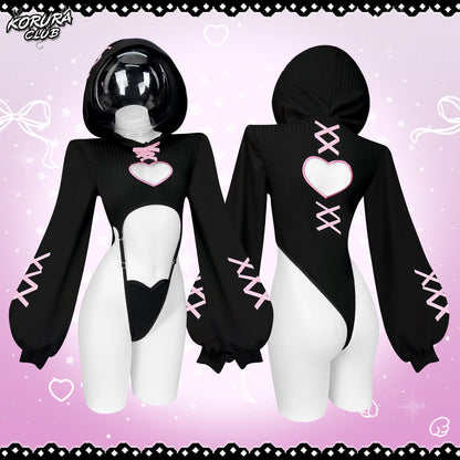 HEART HOLLOW BODYSUIT  SR16