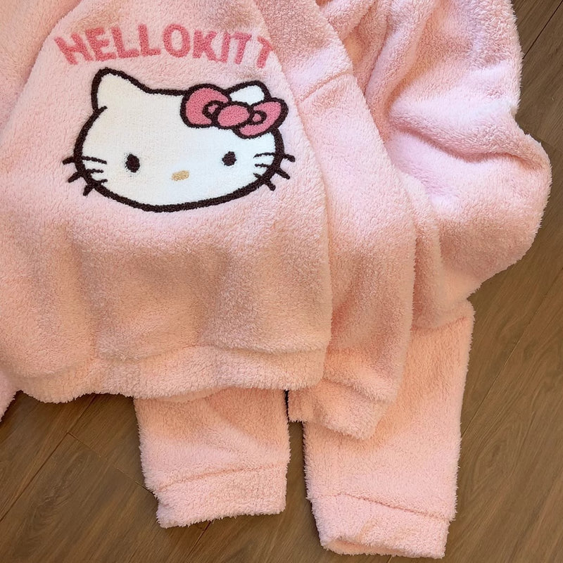 Pink Plush Pajama Set PA10180