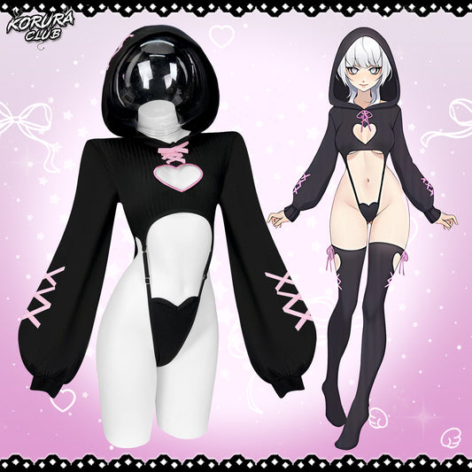 HEART HOLLOW BODYSUIT  SR16