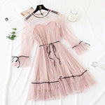 5 Colors Fairy Paillette Lace Tulle Dress PL53245