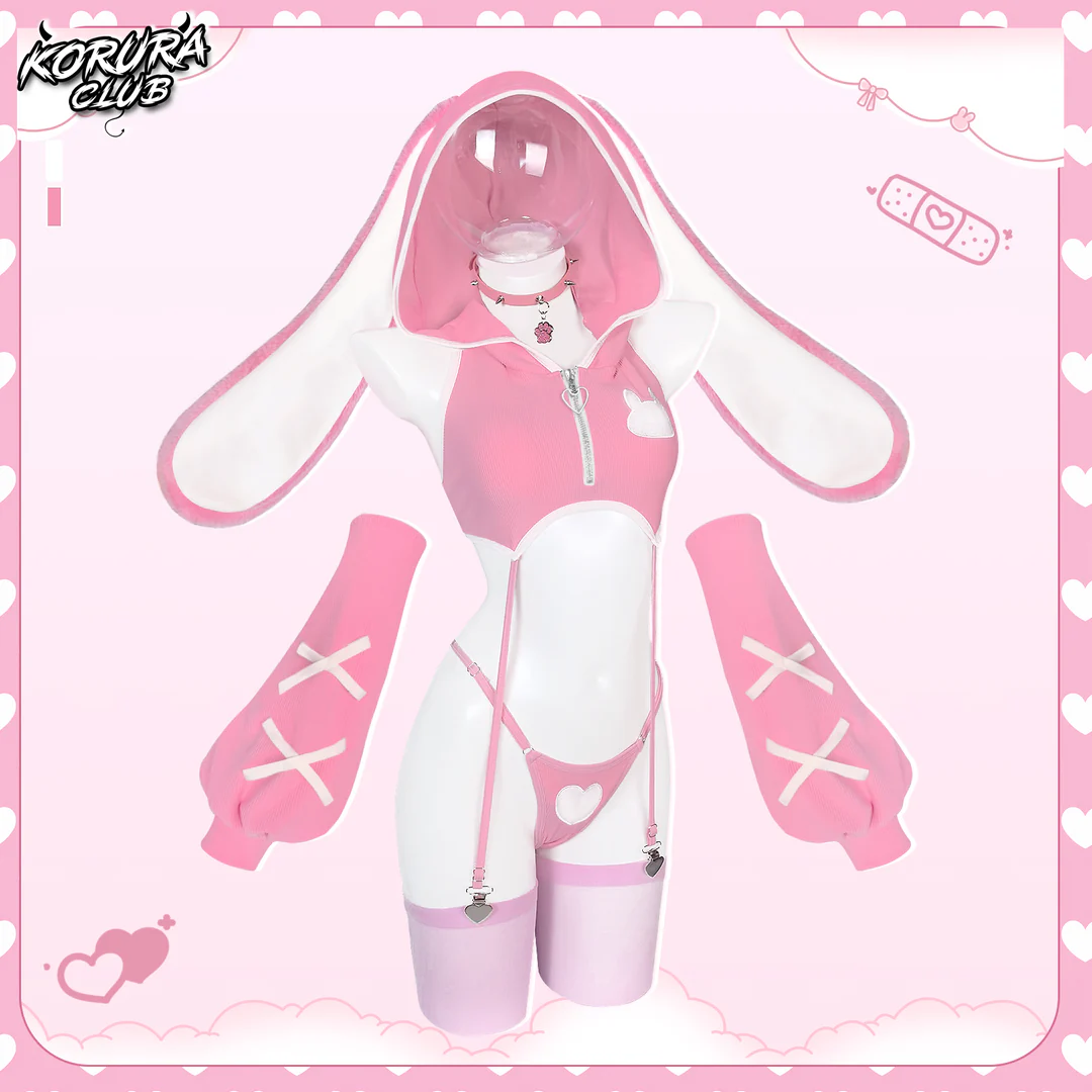 Pre-sale Bunny Cosplay Lingerie Vest Set KO157