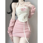 Pink Suspender Skirt PL53739