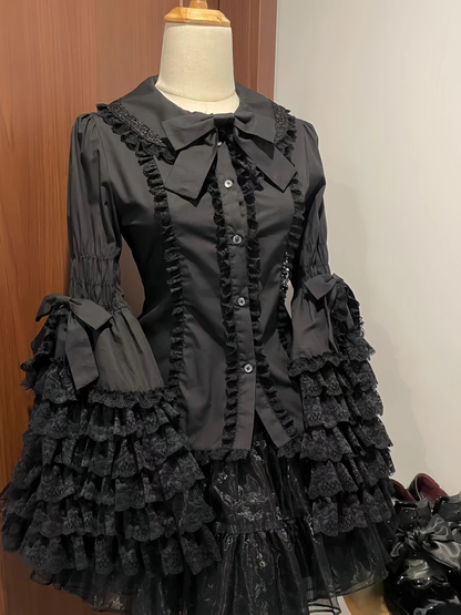 Lace doll lolita shirt long sleeves PA20201