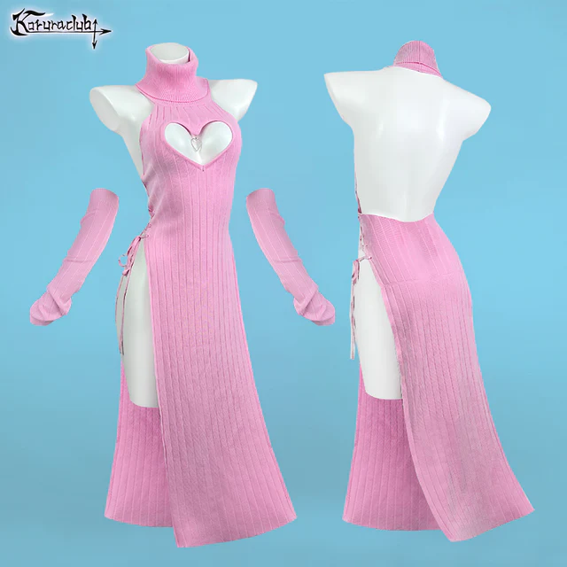 KORURACLUB-Plus Size Heart-Shaped Cheongsam KO59