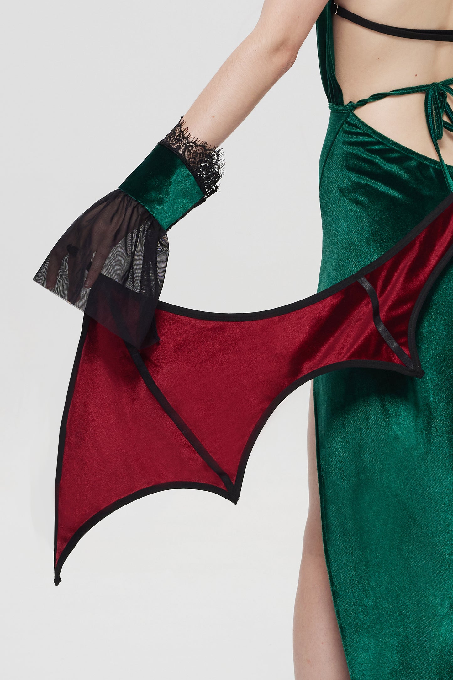 Pre-Sale Gothic Green Devil Wing Costume Set HK008