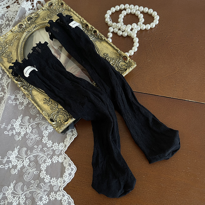 Gothic style layered lace socks PA20083