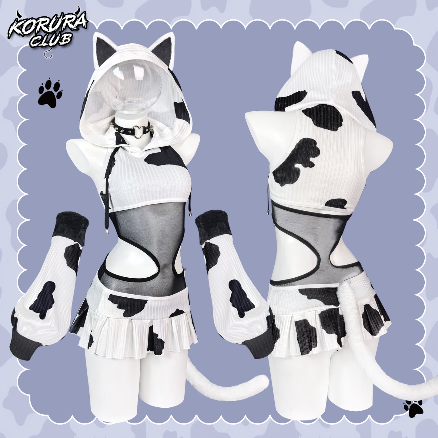 Cosplay Cow Print Set KO154