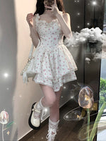 White Floral Slip Dress PL53124