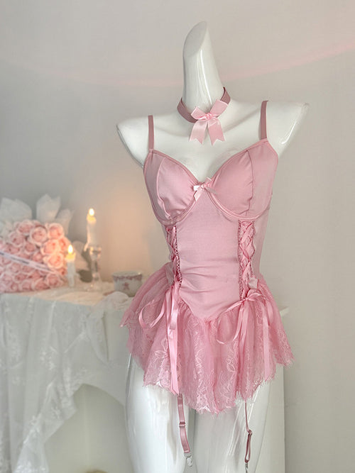 Pink Lace Nightgown PA10195