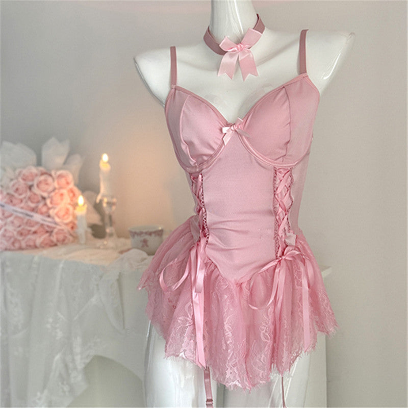 Pink Lace Nightgown PA10195