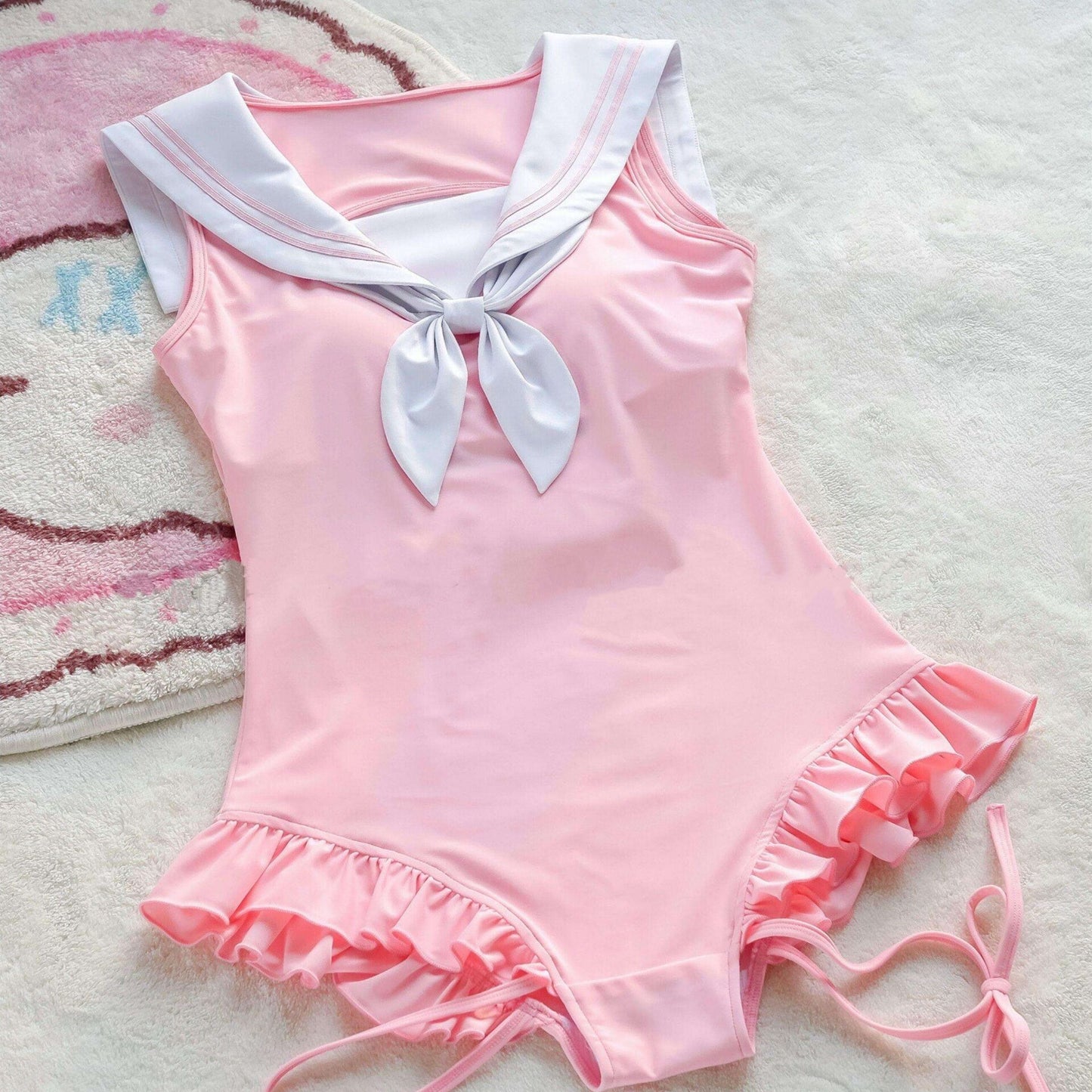 Cat's Paw Sailor Neck Swimsuit PA20073
