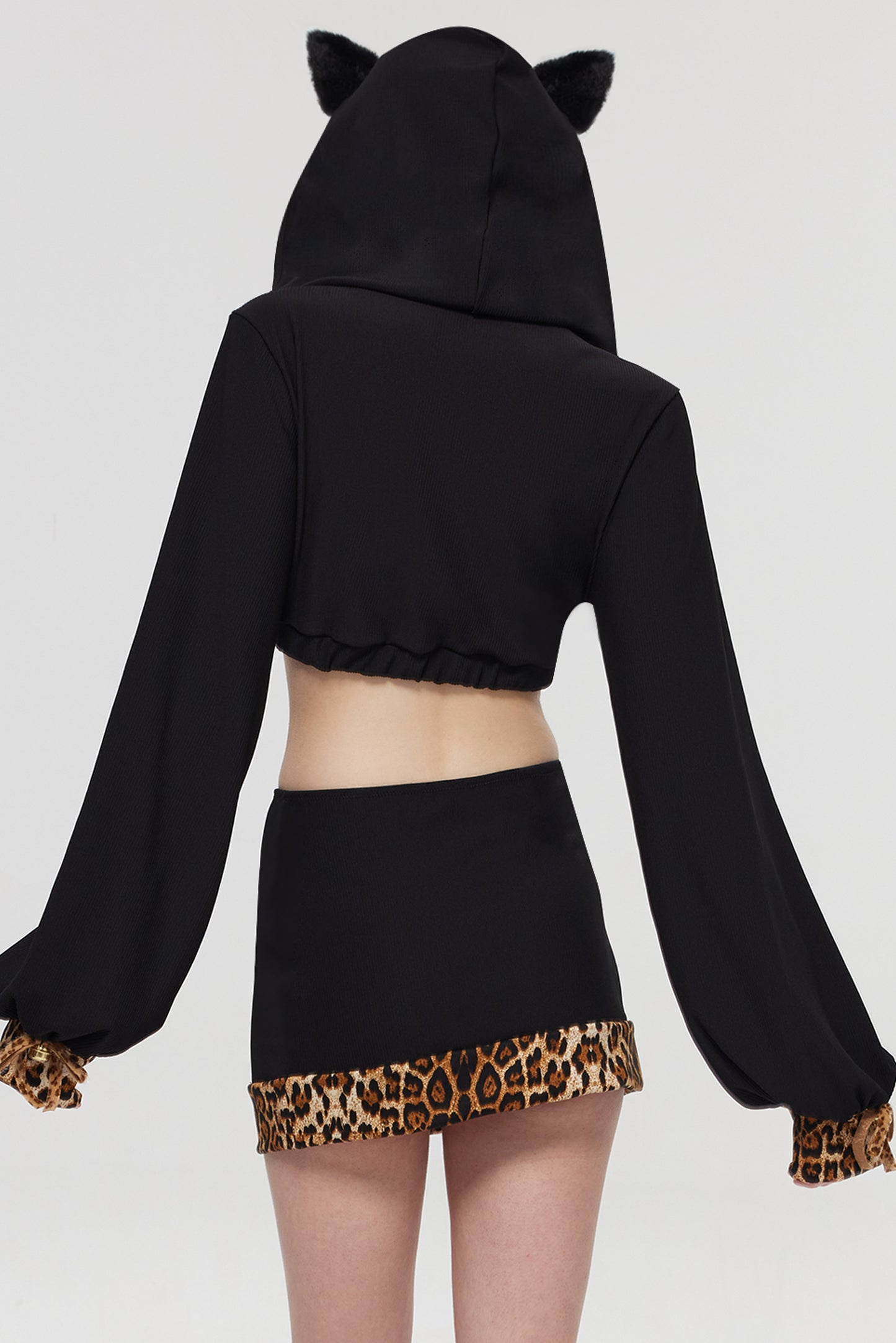 Pre-Sale Gothic Leopard Print Cat (3-Piece Set) HK009