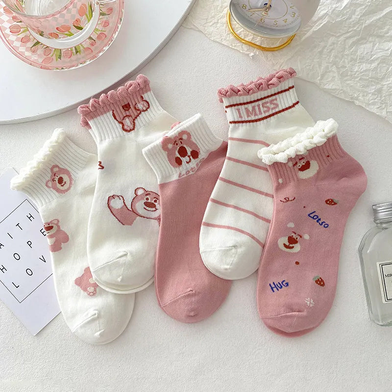Strawberry Bear Socks PL53346