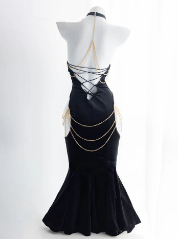 Strappy Fishtail Dress PA10270