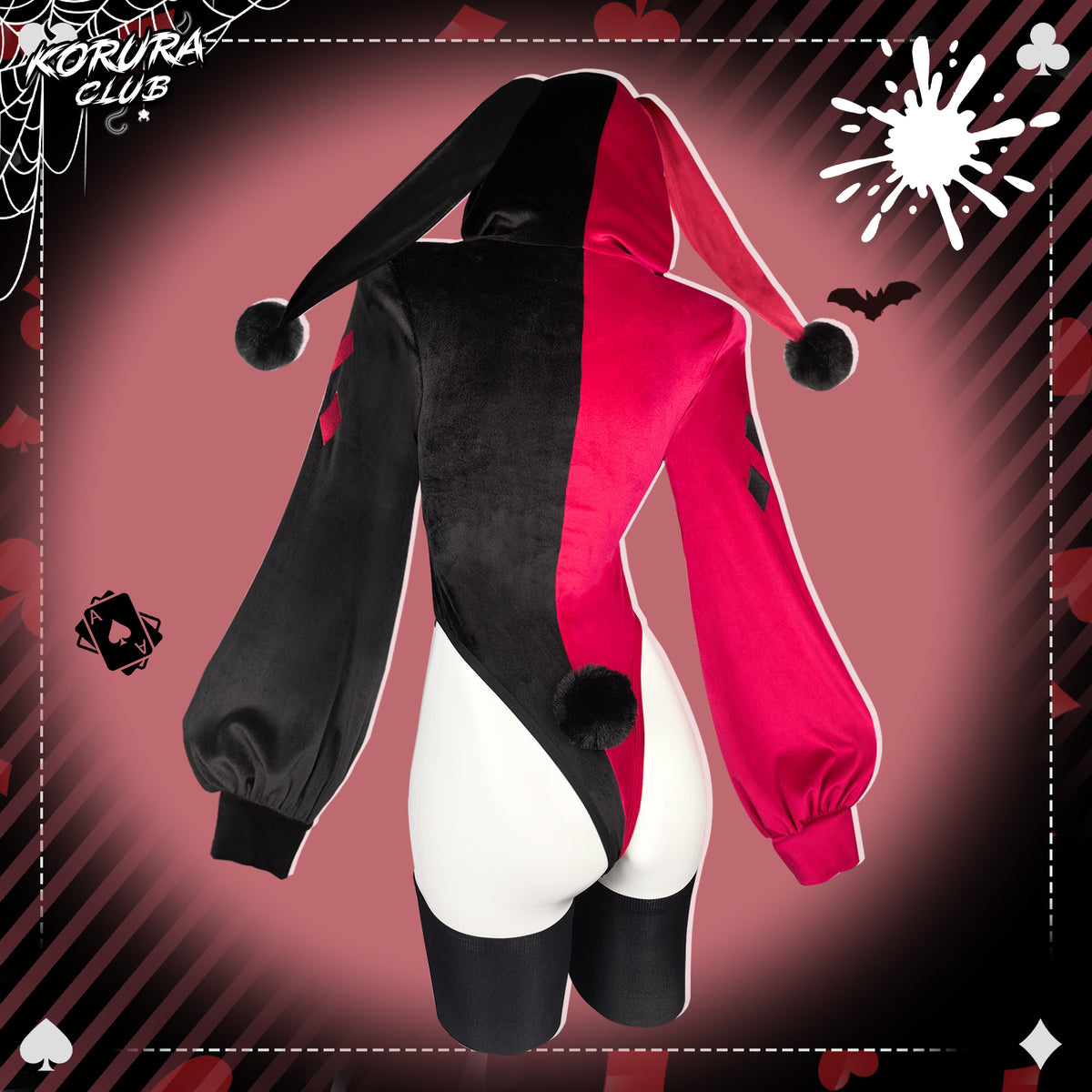 Halloween Cosplay Clown Bunny Bodysuit KO166