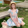 colorful plaid dress PL53356