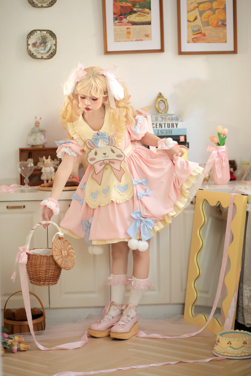 Lolita Cute Bunny Dress PL53216