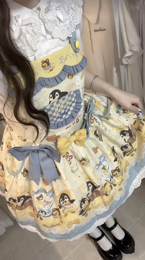 Cute Lolita Bow Dress PL53776