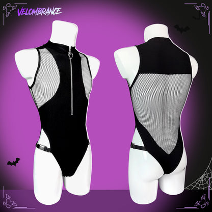 Pre-order Knit Mesh Bodysuit  AS72