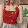 3D rose flower tank top PL53263