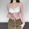 French lace T-shirt PL53196