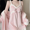 Plush Bow Pajama Set PA10238