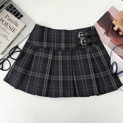 Plaid Pleated Skirt PA20331