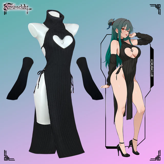 KORURACLUB-Plus Size Heart-Shaped Cheongsam KO59