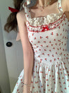 Sweet Floral Suspender Dress PA10141