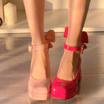 lolita pink barbie high heels PL53140