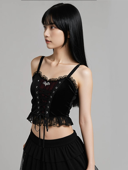 Dark Gothic Velvet Vest PA20350