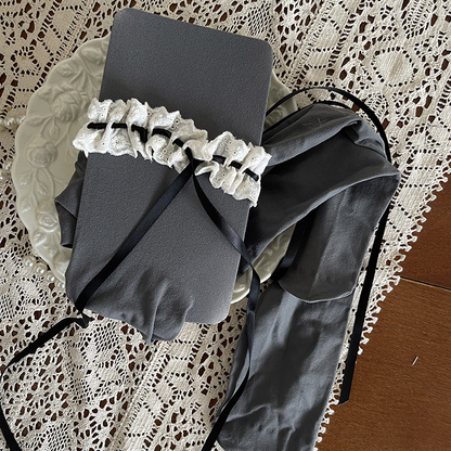 Embroidered Lace Bow Leggings PA20081