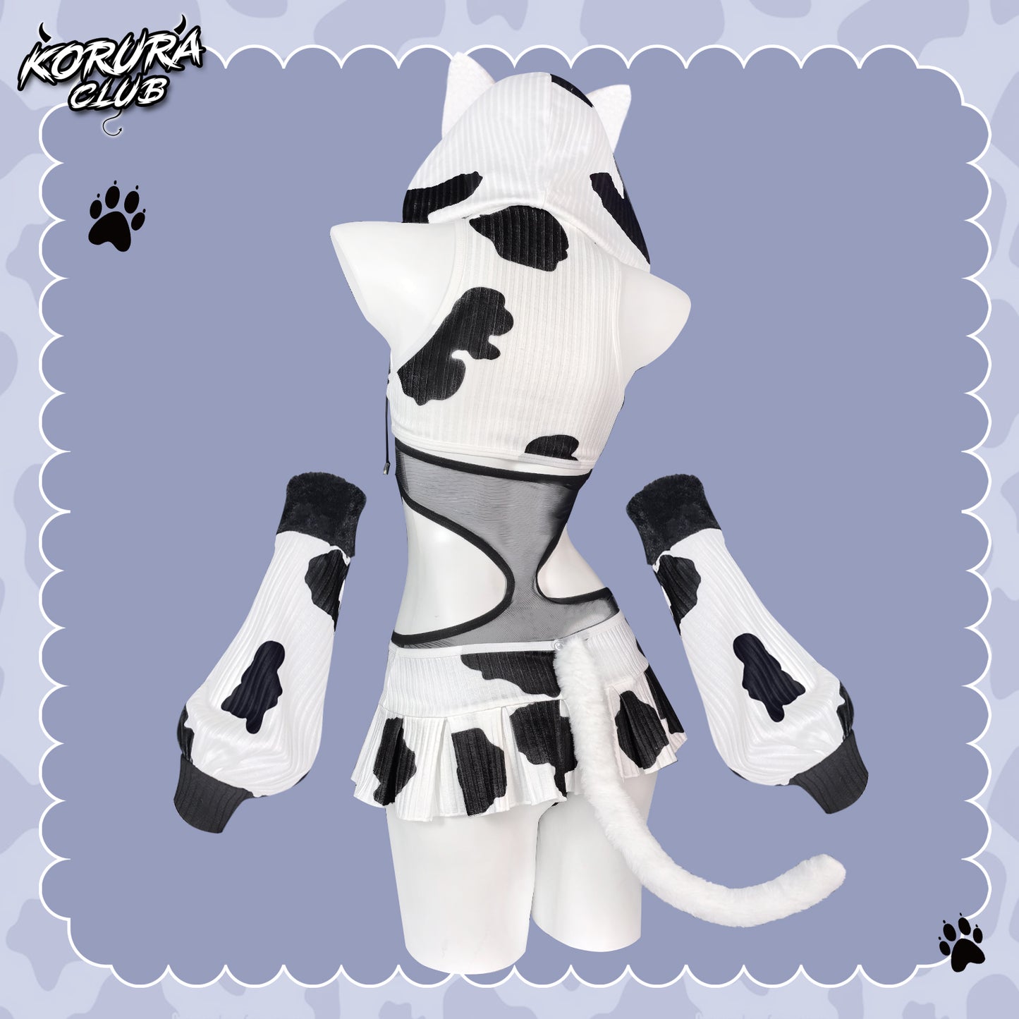 Cosplay Cow Print Set KO154