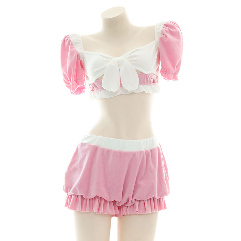 bow maid pajamas PL53543