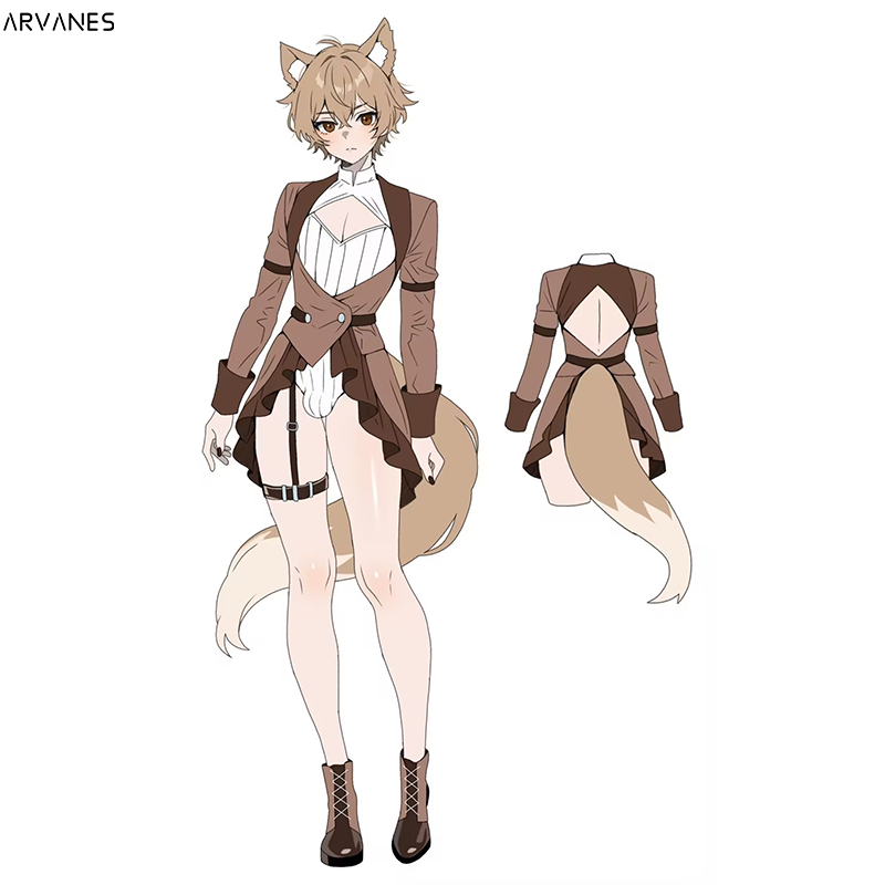 Pre-Order Puppy Wolf Bodysuit (4-Piece Set） AS44