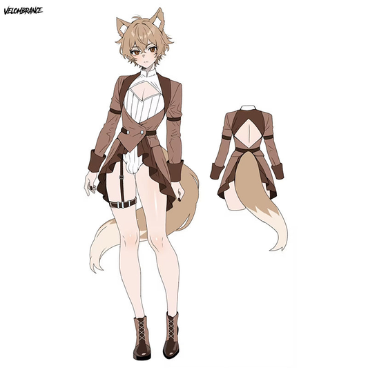 Pre-Order Puppy Wolf Bodysuit (4-Piece Set） AS44