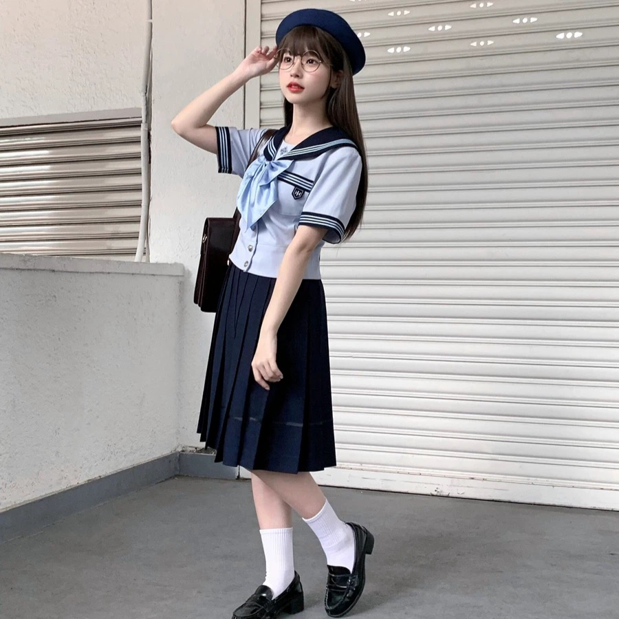 JK uniform suspender skirt shirt PA20096