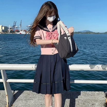 JK uniform suspender skirt shirt PA20096