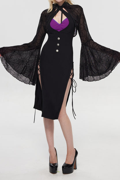 Pre-Sale Gothic Lace Spider Lingerie Set (2-Piece) HK003