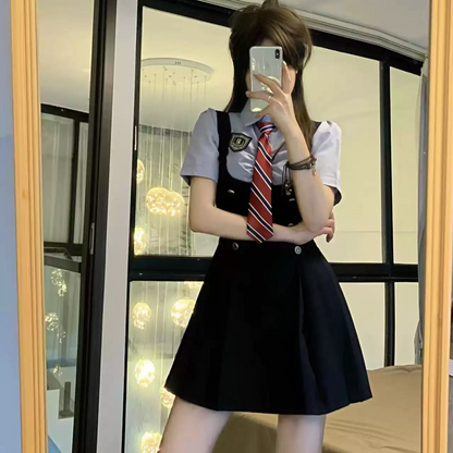 JK uniform suspender skirt shirt PA20095