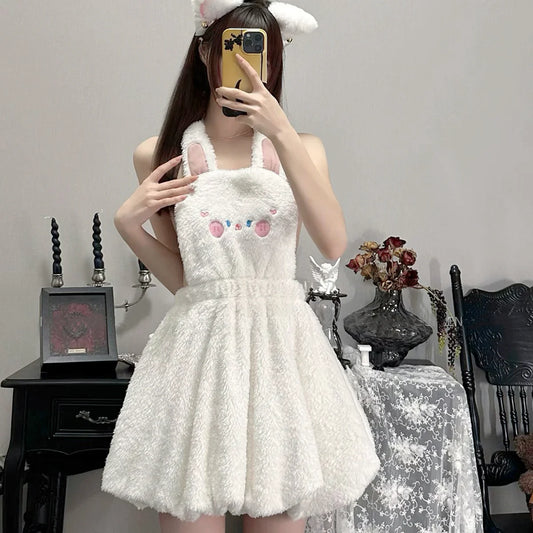 Cute Rabbit Plush Dress PL53822