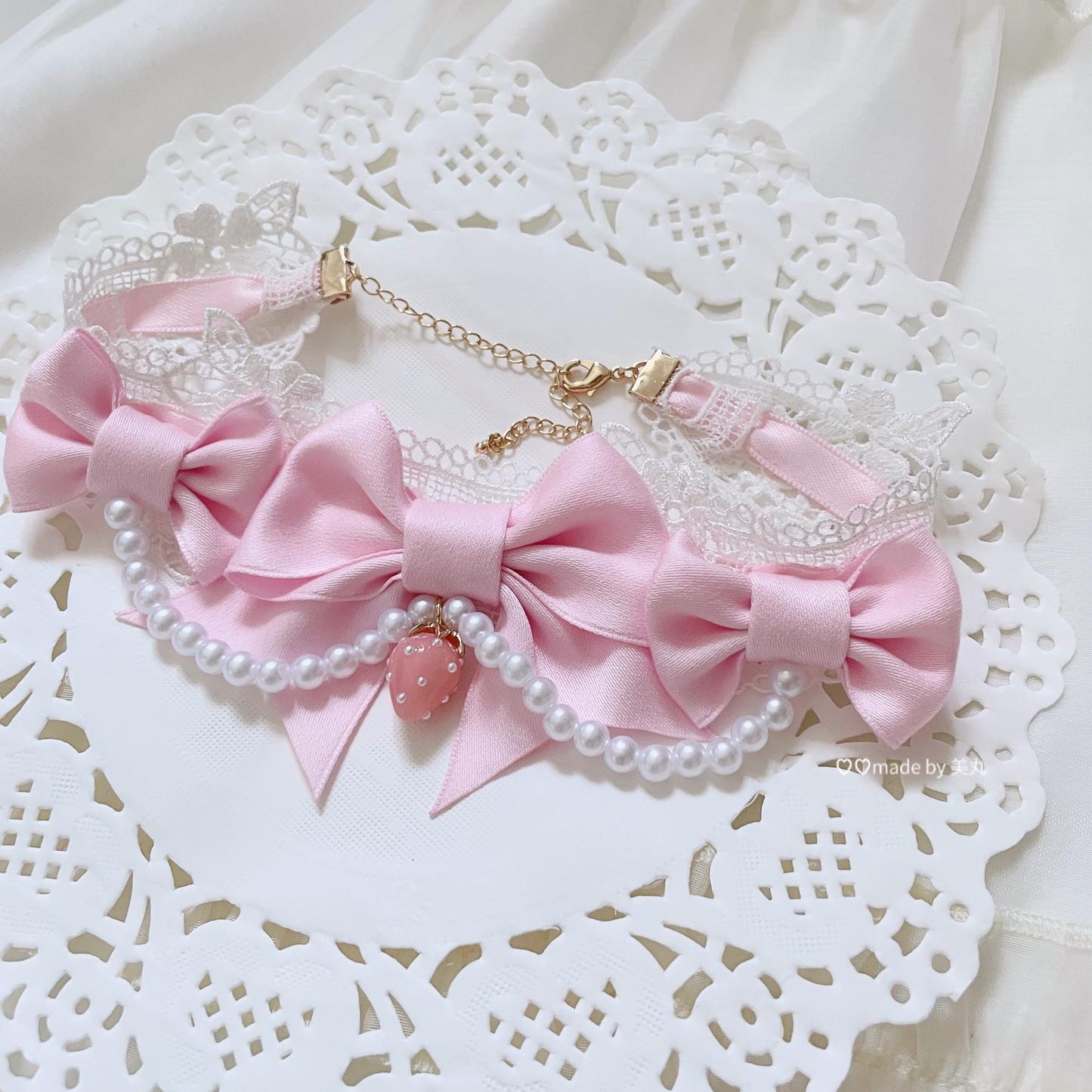 Bow Strawberry Lolita Neck Choker PA20123
